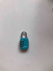 1pc 3 Digit Combination Padlock, Resettable Password Lock, Small Portable Code Lock For School Locker Dormitory Gym Cabinet Suitcase Backpack Toolbox, Color & Style Random - Combination Lock - View 12