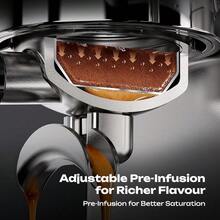 HiBREW H7Lite Semi-Automatic Espresso Machine With Integrated Grinder And Brewer, 1.8L Large Detachable Water Tank, PID+NTC Dual Temperature Control Protection, Pre-Infusion Function For Full Aroma Release, 44-Level Adjustable Grind Settings - EU F Type Plug(220-240V) - View 7