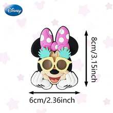 Monogram Disney Official Mickey & Minnie Summer Style Silicone Fridge Magnet, Cartoon Character Refrigerator Sticker, Kitchen Cabinet Decor, Collectible Home Halloween Christmas Gift Teens Adults 1 Pc - 1PC - View 9