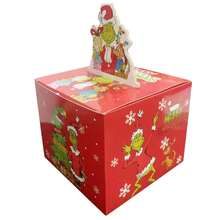 FIFA Kotak Uang Tarik Kejutan Dekorasi Pesta Ulang Tahun Tema Monster Hijau Natal Tas Kertas Hadiah Produk Baru - Kotak Kartun - View 6