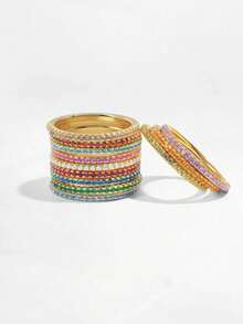 1pc Zirconia Sparkling Ring, Women's Classic Transparent Shiny Ring, Vintage Style, Can Be Used As Finger Accessory Or Gift - Ring - View 7