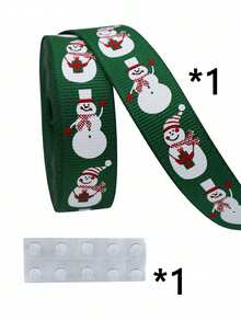 Christmas Ribbon DIY Bow Gift Wrapping Christmas Scene Woven Ribbon Party Colorful Ribbon - Multicolor - View 12