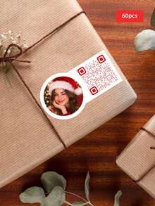 1/8/36/60 buah Label Kode QR yang Dapat Disesuaikan dan Dipersonalisasi, Dapat Mendesain Pola dan Kode QR, Cocok untuk Kotak Hadiah, Tas Hadiah, Meja, Dinding, Sempurna untuk Pecinta Kerajinan Tangan, Keluarga, Kolega, Pengantin, Sahabat, Cocok untuk Natal, Pernikahan, Pesta Pertunangan, Ulang Tahun - Multiwarna 1 - View 18