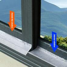 1pc 4.5/5.5cm Wide Waterproof Window Sealing Strip For Home, Sliding Window Rainproof Sealing Strip, Balcony Insulation Windproof Sealing Strip, Flashing Board - A - View 2