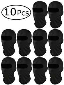 10pcs/Multi-Piece/1pc Unisex Ski Face Mask, Full Face Mask, Winter Mask, UV Protection Mask, Balaclava, Women Outdoor Cycling - A - View 1