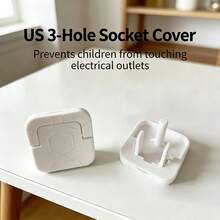 US Standard Power Outlet Protective Covers, Home Child Electric Shock Safety Plug, Compatible With US Wall Outlets, Baby Home Anti-Touch Socket Protection Accessories (12pcs) - A - View 8