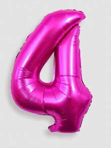 1pc/2pcs 40 Inch Large Number Balloon Rose Red Foil Large Number Balloon Suitable For Birthday Party Supplies Decoration Outdoor Photo Props - 40 Inch Rose Red Digital - View 12