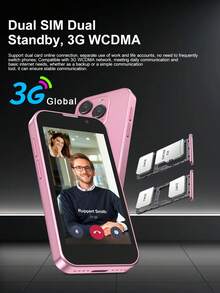 SERVO 16SE Mini Smartphone, Android 9.0 OS, WCDMA Dual SIM Dual Standby 3G Network, 3.0 Inch HD Display, 2GB+16GB Storage, Smallest Phone - Gold - View 7