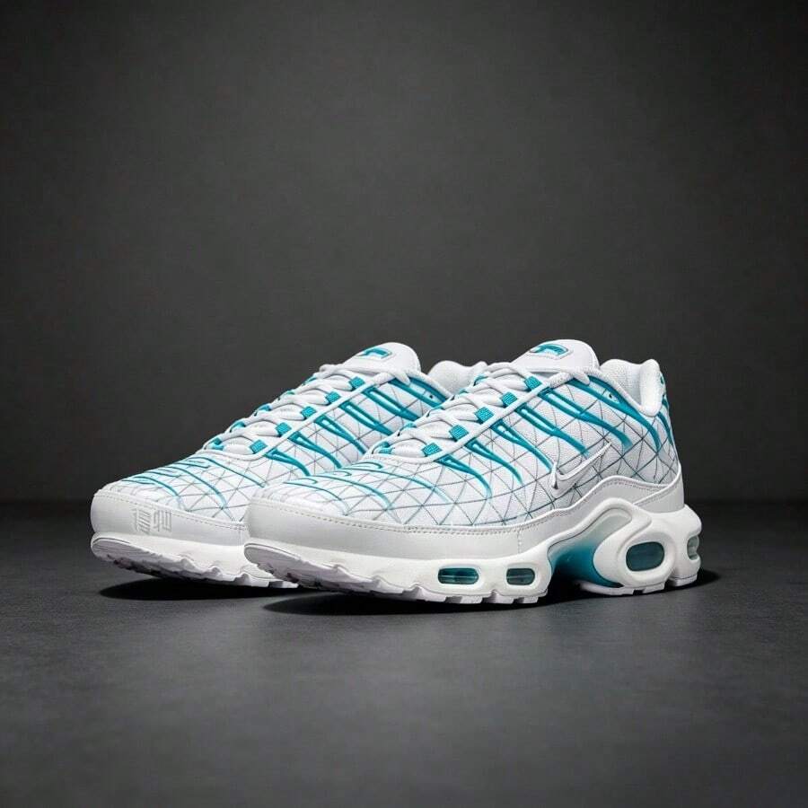 Nike أحذية رياضية رجالية - أبيض وأزرق - مشاهدة 1