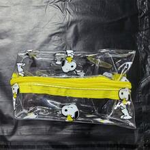 1pc Snoopy Transparent PVC Multi-Purpose Travel & Daily Storage Bag, Suitable As Birthday, Graduation, Valentine's Day, Mother's Day Gift - A - View 7