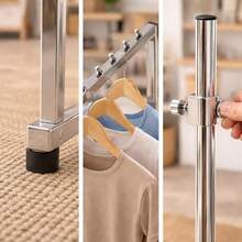 Rack Cromado de 4 Brazos Inclinados para Exhibir Ropa - Estructura Metálica Ajustable y Resistente - 1 - Ver 6