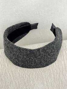 1pc Autumn/Winter Wide Knit Headband High Crown Hair Hoop Daily Wear Women's Hair Accessory - Multicolor - View 7