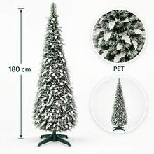 Christmas Tree 180cm, Tall Festive Tree For Room Corner, Window Display And Seasonal Decor - Green - View 6