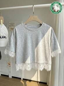 Women T-Shirts - Light Gray - View 3