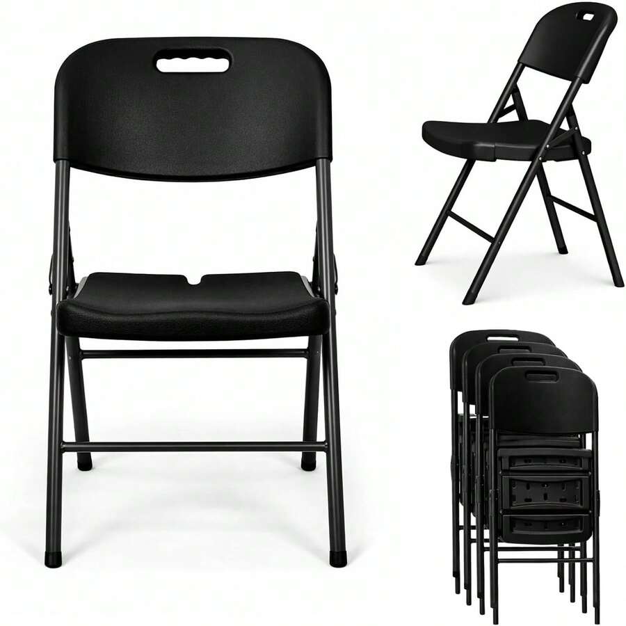 Folding Chairs - Black - View 1