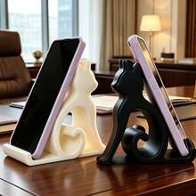 Cat Phone Stand, Suitable For All Phones And Tablets, For Bed, Office, Car Use, Cute Cat Design, Hands-Free Video Calling, Must-Have For Pet Lovers, Fun Cat Shaped Phone Holder - Multiple Styles - View 2