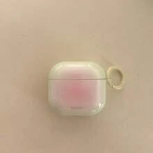 純色創意四色漸層柔和氛圍耳機保護套，適用於 第 5 代新款可愛耳機套、Apple AirPodspro 3 保護殼、AirPodspro 2/Pro韓式耳機殼 3、女孩耳機套 1/2 保護套，春夏耳機殼生日禮物節日禮物 - 彩色 - 查看 33