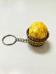 1pc Chocolate Keychain, 3D Printed Keychain, Realistic Design, Clear Texture, Multiple Colors Available. Perfect For Christmas, Halloween, Party, Thanksgiving, Valentine's Day, New Year Gifts, Durable Key Ring, Backpack Charm, Car Decoration, Unique Multi-Functional Keychain - Multicolor - View 5