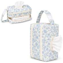 Wadah Tisu Basah Bayi Quilted Kecil Tas Popok Pengatur Penyimpanan Popok untuk Ibu, Kantong Tisu Motif Bunga Portabel Gantung untuk Kereta Bayi, Mobil, Perjalanan - MultiWarna - View 13