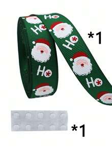 Christmas Ribbon DIY Bow Gift Wrapping Christmas Scene Woven Ribbon Party Colorful Ribbon - Multicolor - View 10