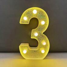 21cm/8.27in Silver Letter Light Home Decor, Wedding Birthday Party Proposal Decoration Letter & Number Light, Girls Dorm Room Decoration Light, Letter Light Sign - Warm white light - View 45