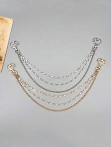 Fashion Rhinestone Pearl Bag Chain, Personalized Bag Charm, Wallet Pendant And Chain, Charming Bag Accessory, Women's Shoulder Bag Accessory, Room Decor, Multi-Layer Chain Bag Accessory, Gift For Women - Multicolor - View 1