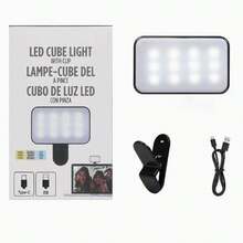 LED Fill Light, Rechargeable Phone Selfie Light, Computer Video Conference Light, Portable Mini Light, Gift, Lighting, LED Night Light, Atmosphere Light, Happy Birthday, Room Light, Room Decoration, Bedroom Decoration, Party Supplies, Home Decor - Fill Light - View 10