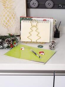 1PC Creative Christmas Tree Shaped Napkin Holder, Desktop Vertical Book Clip Storage Rack, Suitable For Christmas Home Decor, Family Party Gathering Table Decoration Ornament, Holiday Gift For Family And Friends - View 11
