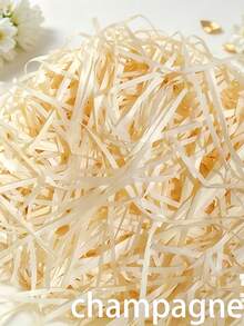 1pc, 20g, 30g, 50g, 100g, Gift Packaging Shredded Paper Filler, Suitable For Wedding Valentine's Day Halloween Father's Day Mother's Day Party Decoration, Crinkled Shredded Paper Raffia Grass Fragile Gift Protection - Tissue Paper - View 10