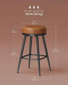 Barstools - Brown - View 2