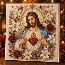 DIY Christmas Pearl Diamond Painting Art Kit With Frame, DIY Pearl Art Set, 5D Special Shape Diamond Painting For Adults, Wall Decor, Handmade Home Decoration Gift - Sets - View 15