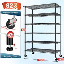 Garage Storage Racks - Black - View 5