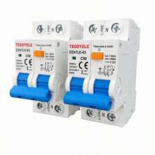 DZ47LE-63 RCBO 2P 剩餘電流斷路器 30mA 230V C16/C20/C32 過載短路漏電保護 微型斷路器 CE 認證 - 藍色 - 查看 13
