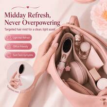 2-In-1 Portable Spray Comb With Replaceable Spray Bottle And Detachable Bow Charm - BPS-Free, Suitable For Girls/Women, Travel-Friendly Air Cushion Massage Comb, Compact Hair Styling Accessory, Ideal Gift For Adding Volume/Hold - A - View 7