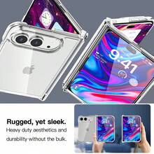 keshengtai High Definition Transparent Phone Case With Hinge Protection, Hard PC Back Plate Protective Phone Cover, Compatible With IPhone Duo - Clear - View 2