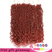 14/18/24 Inch Goddess Locs Crochet Hair, Pre-Looped River Locs With Curly Ends, Bohemian Faux Locs, 1-6 Packs Synthetic Crochet Braids With Installation Tools, Halloween Gift - Multicolor - View 9
