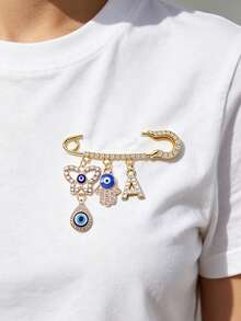 Evil Eye Hamsa Hand Charms,Suitable For Daily Wear And Religious Occasions,For Christians,Religious Enthusiasts,Church Services, Daily Accessories - Multicolor - View 9