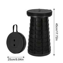 Outdoor Portable Folding Stool, Adjustable Plastic Telescopic Stool For Train, Street Vending, Fishing - Multicolor - View 9