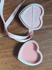 Vintage Heart-Shaped Mini Ring Box, Single Diamond Ring Box, Proposal Ring Box, Wedding Ceremony Ribbon Necklace Box, Jewelry Prop, Jewelry Box, Storage Box, Accessory Organizer, Organizer, Box, Valentine's Day, Christmas, Gift Box, Jewelry Display - Multicolor - View 14