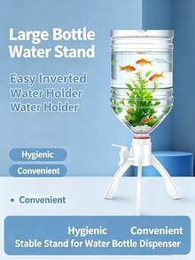 Mineral Water Bottle Holder Fish Tank Triangular Stand Inverted Water Bottle Water Exchange DIY Fish Tank Water Circulation Fish Keeping Tool - Aquarium Stand - View 3
