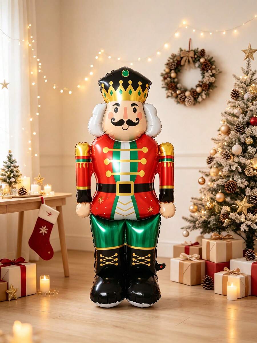 1pc 130cm Standing Walnut Soldier Cartoon Style Christmas Party Decoration Toy Balloon - View 1