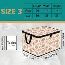 Thickened Storage Bag, Foldable Clothing & Bedding Organizer, Dorm Essential, Suitable For Blankets, Quilts, Wardrobe, Underbed & Dorm Storage, Ideal For Moving, Laundry & Space-Saving Room Organization, Multiple Premium Digital Print Patterns - Multi-color - View 14