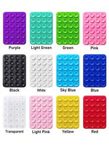 5件裝矽膠手機支架 24件裝小吸盤支架套組,適用所有手機:自拍與錄影用黏貼式手機支架,浴室與牆面安裝,送給朋友的禮物,聖誕禮物 - 多色 - 查看 9