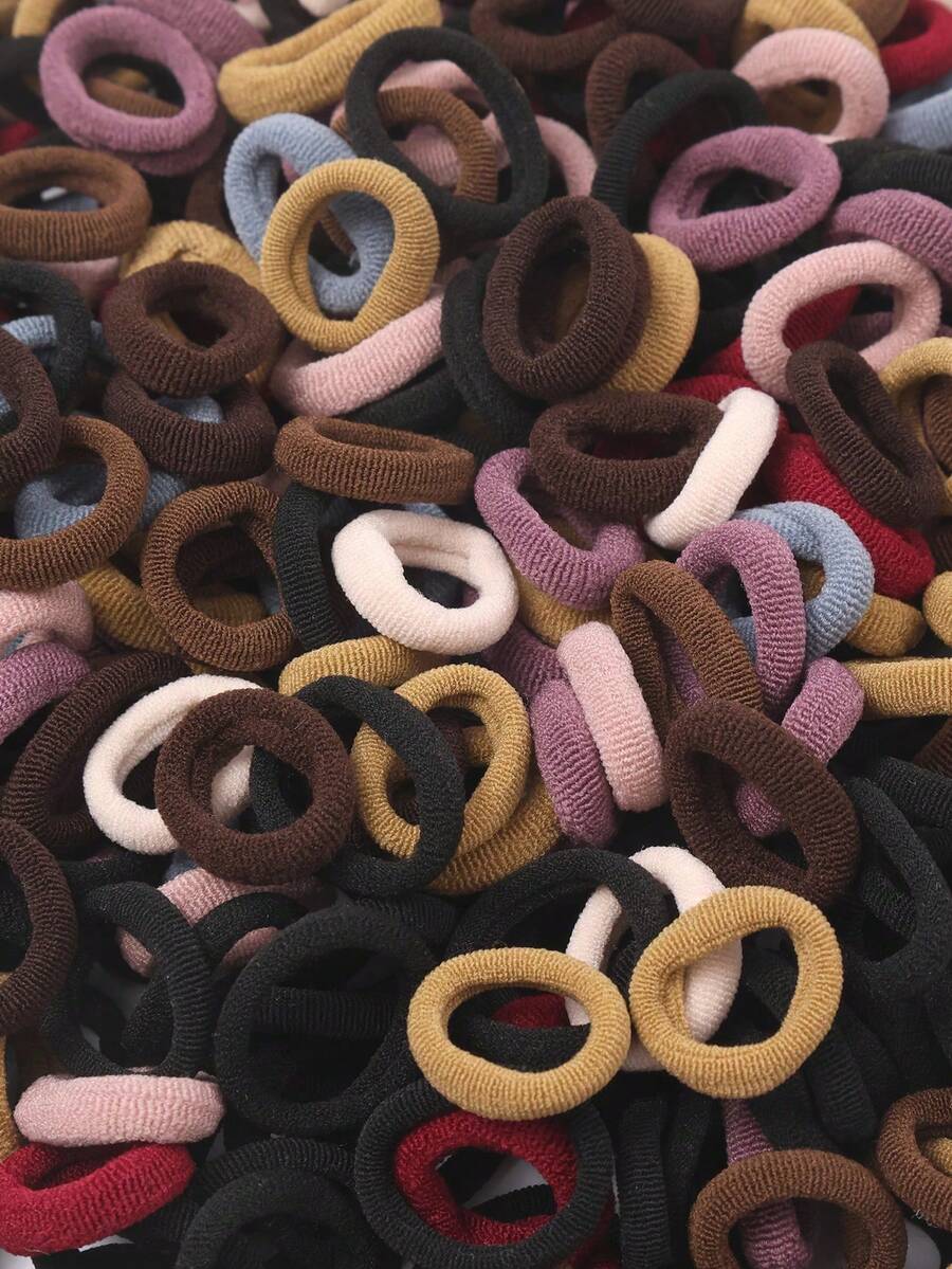300 High Elasticity Hair Accessories Without Damaging Children's Hair (Random Color) - Multicolor - View 1