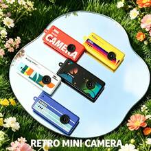 Kamera Jempol Mini, Desain Retro & Ringan, dengan Baterai 200mAh Kamera Digital Retro Mini, Kamera Mini Retro Liontin Portabel, Pilihan Hadiah Sempurna. - View 1