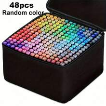 12/24/36/48/60/80 Colors Dual-Tip Anime Drawing Markers Set, Watercolor Pens, Holiday Gift, Christmas Gift, Blessing - Sets - View 16
