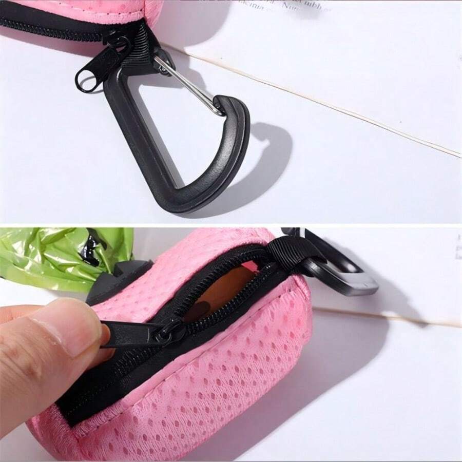 Pet Waste Bag Storage Box - Convenient Portable Dog Poop Bag Storage Pouch - View 1