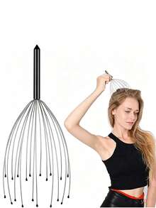 Octopus Head Massager; Massage Scratcher; Soul Extractor; Back Scratcher; Scalp Scratcher; Itch Relief Device. - Multicolor - View 4
