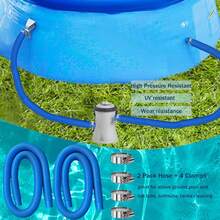 1 Set Pool Replacement Hose, Premium Anti-Kink PE Pool Filter Replacement Hose, Hose Suitable For 330 GPH, 530 GPH And 1000 GPH Filter Pumps, 1.25 Inch Diameter - 1 Set - View 3