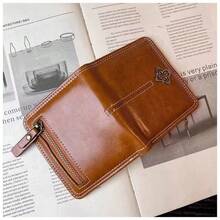 2026 New Summer Women's Short Trifold Small Wallet European & American Vintage Coin Purse Compact Cross-Border Handbag - Multicolor - View 3